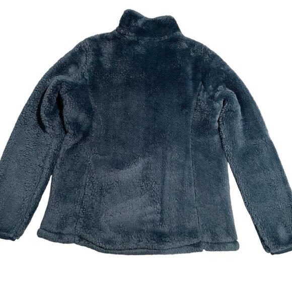 Free Country Women's Dark Teal Fleece Jacket Soft & Cozy Size Medium - Picture 10 of 11